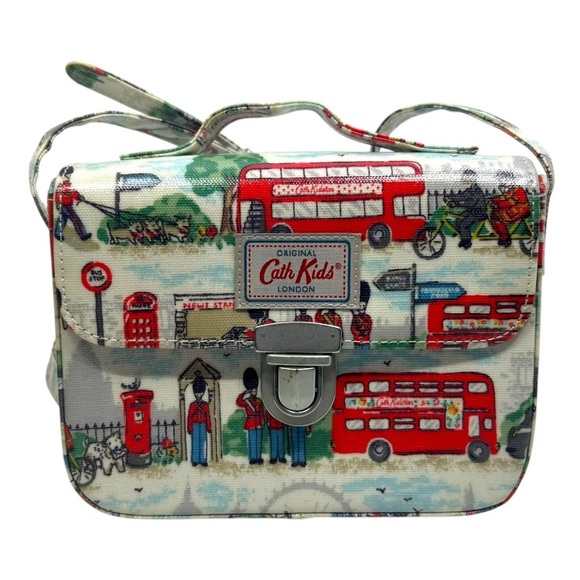 Cath Kidston Red and Blue London Print Bag - Picture 1 of 5